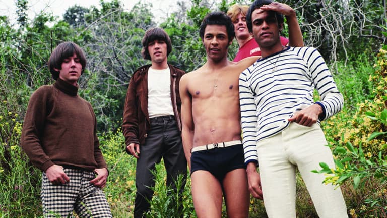 July 1967, California, Los Angeles, Love, L-R: Michael Stuart, Ken Forssi, Arthur Lee, Bryan MacLean, Johnny Echoles